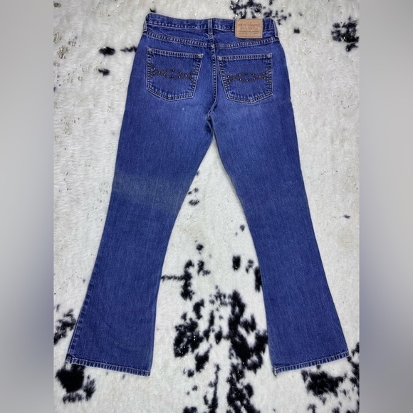Abercrombie & Fitch Vintage Mid Rise Flare Denim Jeans Size 4 - Picture 9 of 10